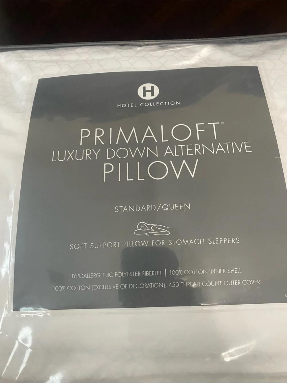 Hotel Collection Primaloft Luxury down alternative Soft support Standard
